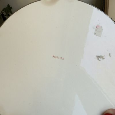 Поднос Foreign 23 см керамика серебрение Германия