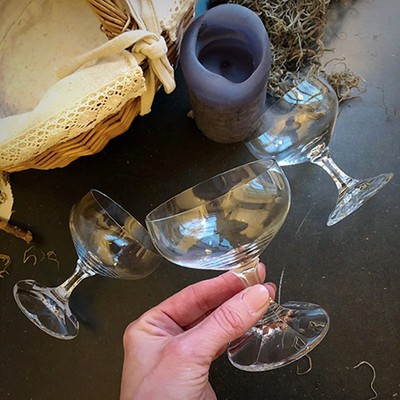 Бокал креманка хрустальная, 70-е гг, Германия, микросколы