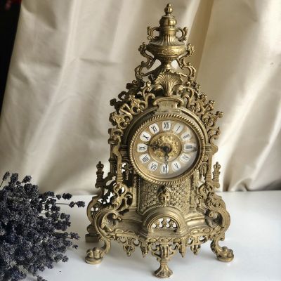 Часы каминные Ангел латунь кварц 