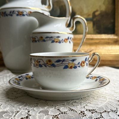 Чайная пара Limoges 200 мл фарфор Франция 