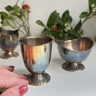 Сахарница 8 см мельхиор патина