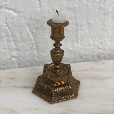 Подсвечник бронза 14 см