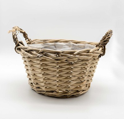 Корзина кашпо малая плетеная