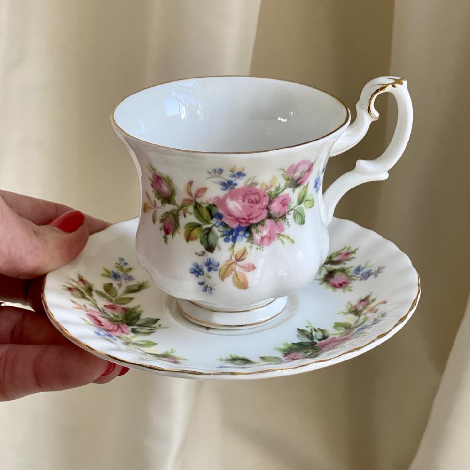 Кофейная пара 150 мл Royal Albert Moss Rose Англия