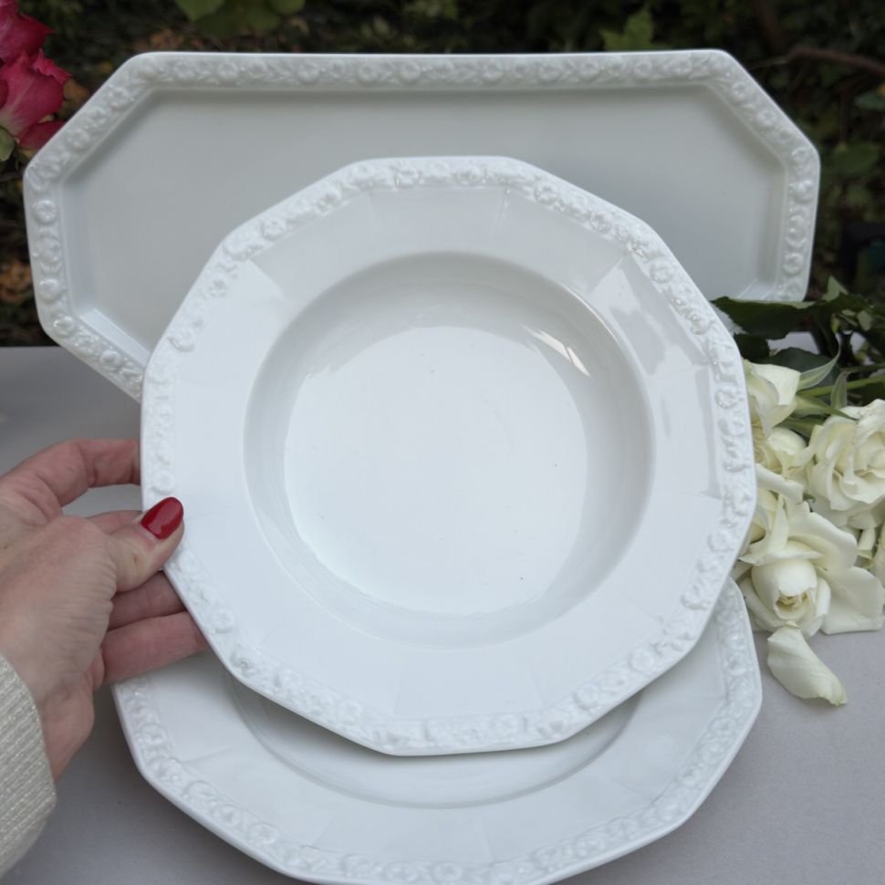 Тарелка глубокая Rosenthal Maria Classic Rose белый 24 см Германия 