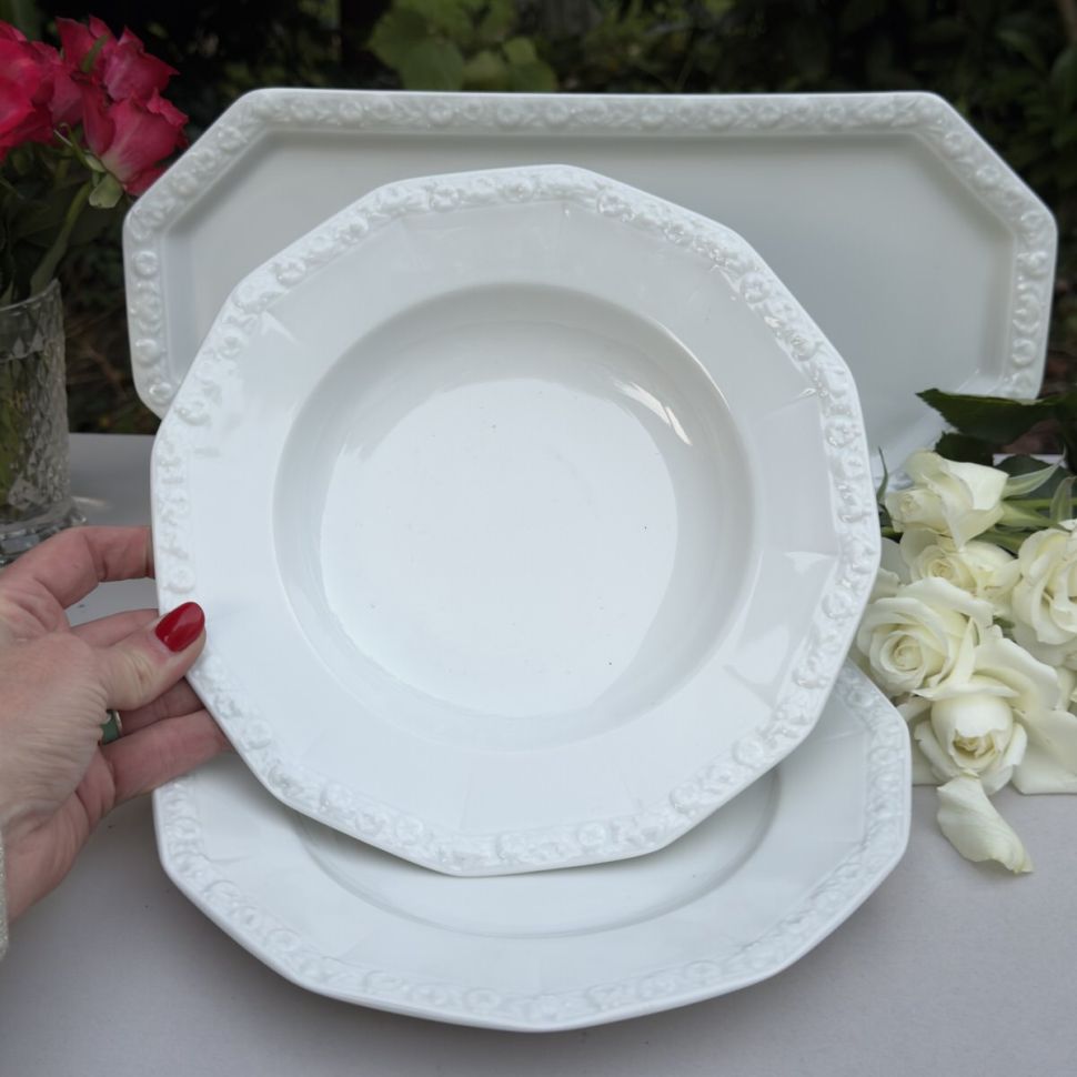 Тарелка глубокая Rosenthal Maria Classic Rose белый 24 см Германия 