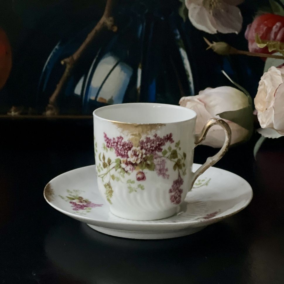 Кофейная пара Limoges 130 мл Арнуво Франция