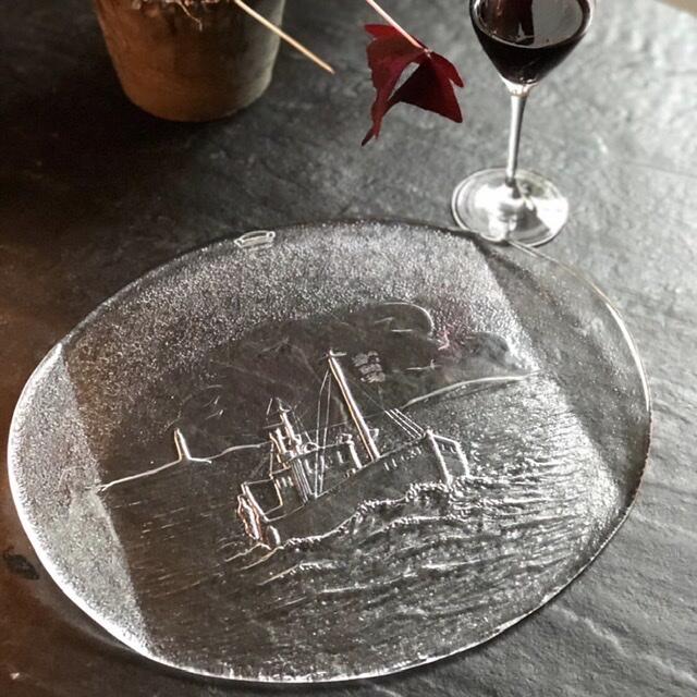 Блюдо хрустальное Корабль 