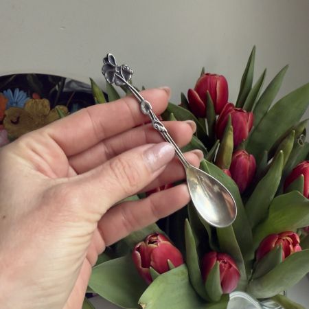 Ложка кофейная 11 см серебрение Голландия       