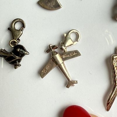 Подвеска шарм Thomas Sabo Самолет 2 см 925