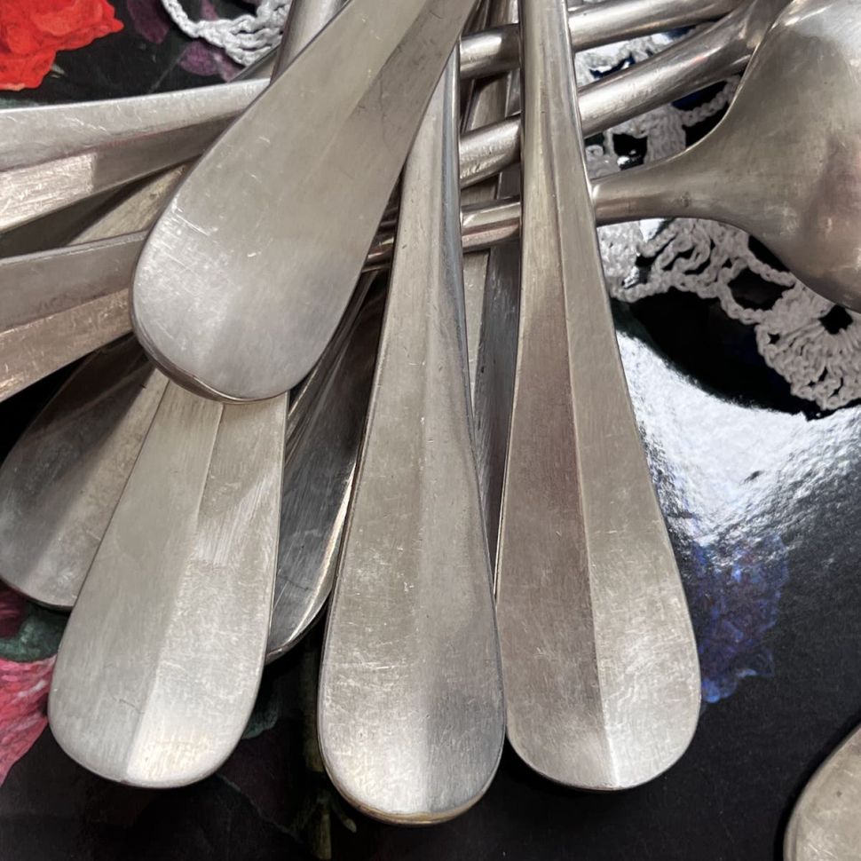 Ложка столовая 22 см серебрение Франция