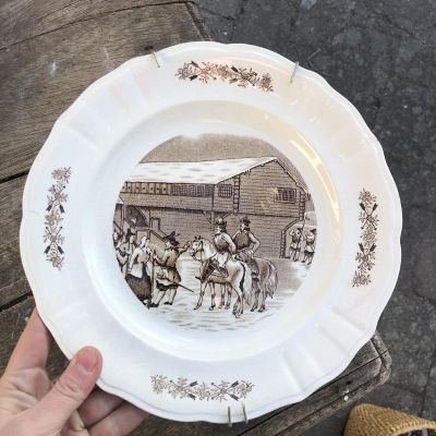 Тарелка 24 см Gustavsberg, начало 20-го века