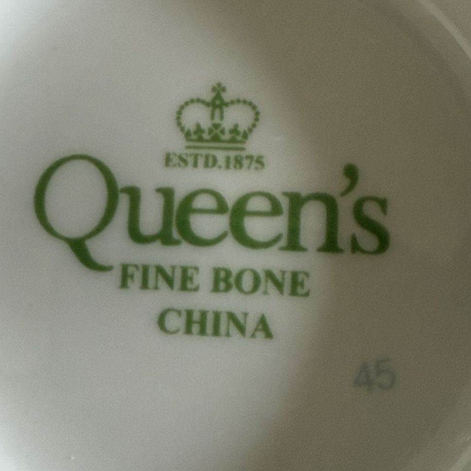 Чайная пара Queens Цветы месяца Январь 220 мл фарфор Англия