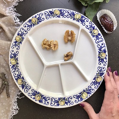 Менажница с росписью по краю Голландия