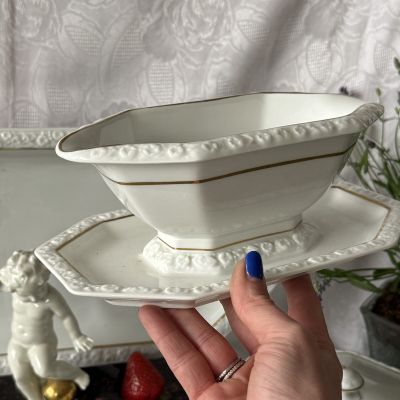 Соусник Ph.Rosenthal Maria с золотой каймой 400 мл Германия 1927 г  