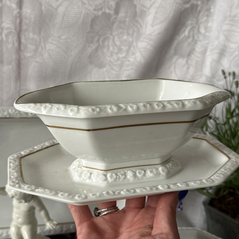 Соусник Ph.Rosenthal Maria с золотой каймой 400 мл Германия 1927 г  