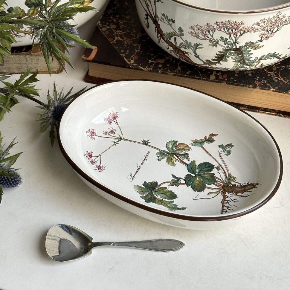 Блюдо овальное селедочница ВиллеройБох Botanica 21 см