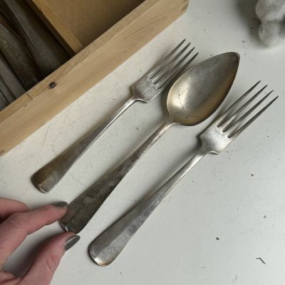 Ложка Scharenberg 21 см мельхиор серебрение 