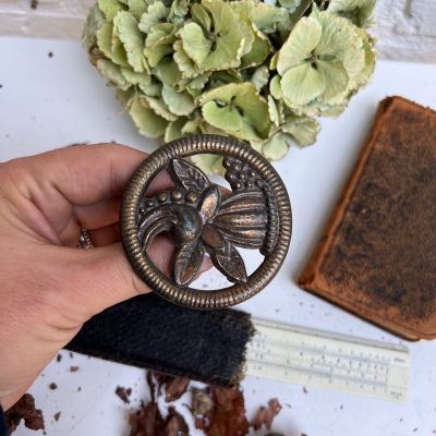 Ручка мебельная 6 см бронза Франция