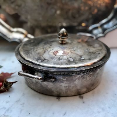 Кастрюля мельхиоровая 20 см