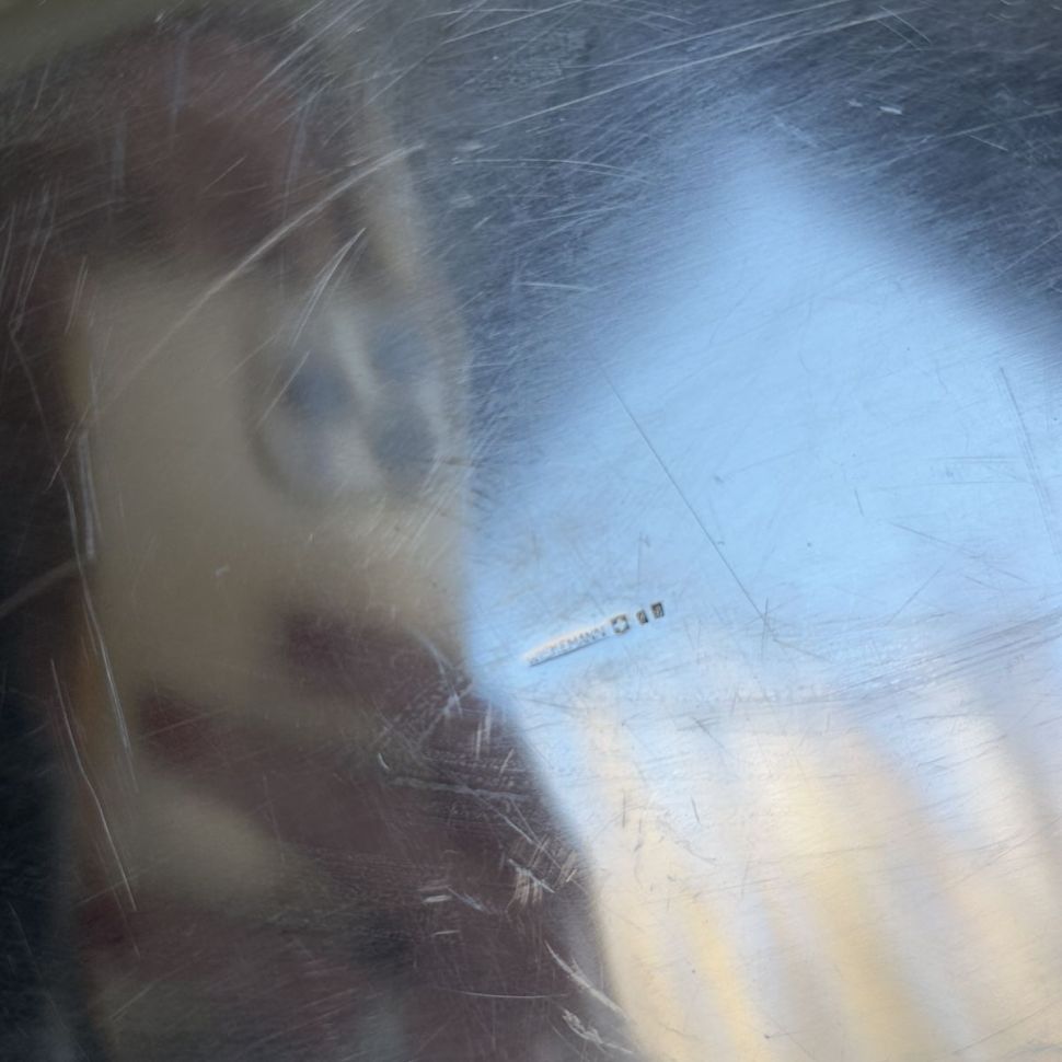 Блюдо поднос круглое WICKEMANN 33 см серебрение Бельгия 