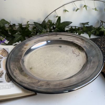 Блюдо поднос круглое WICKEMANN 33 см серебрение Бельгия 