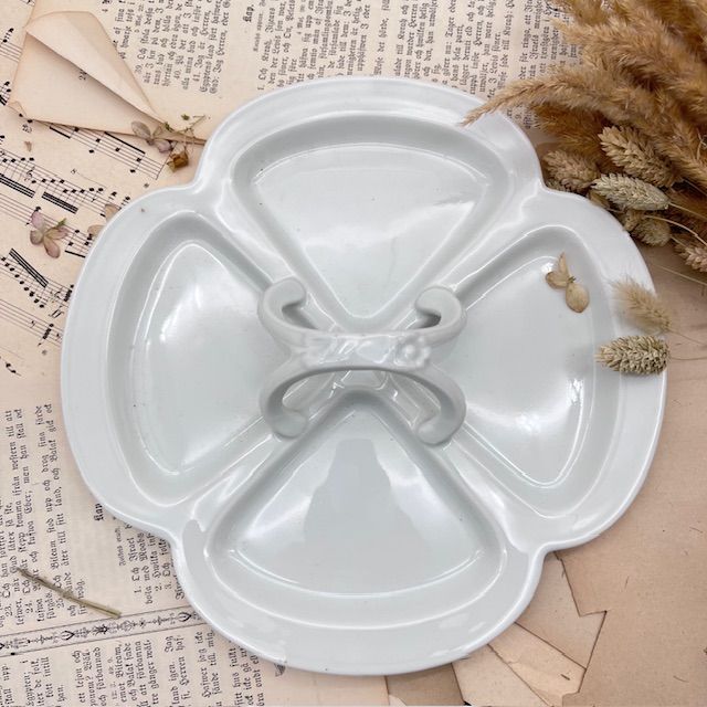 Менажница с ручкой кабаретка Giraud Limoges 25 см Франция