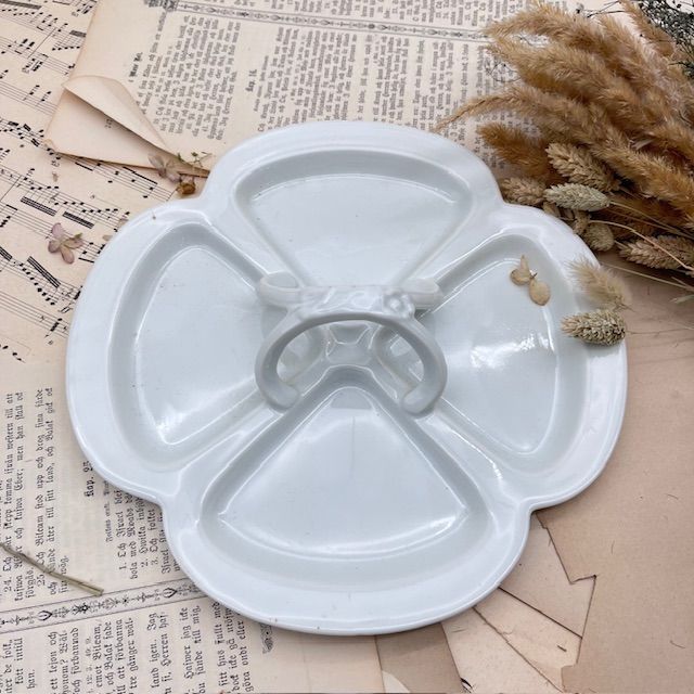 Менажница с ручкой кабаретка Giraud Limoges 25 см Франция