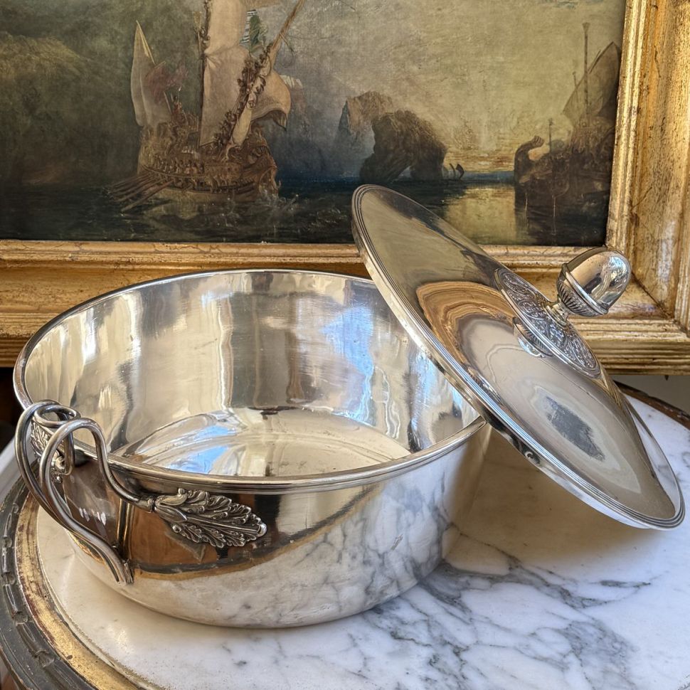 Террин супница 5 л серебрение Франция