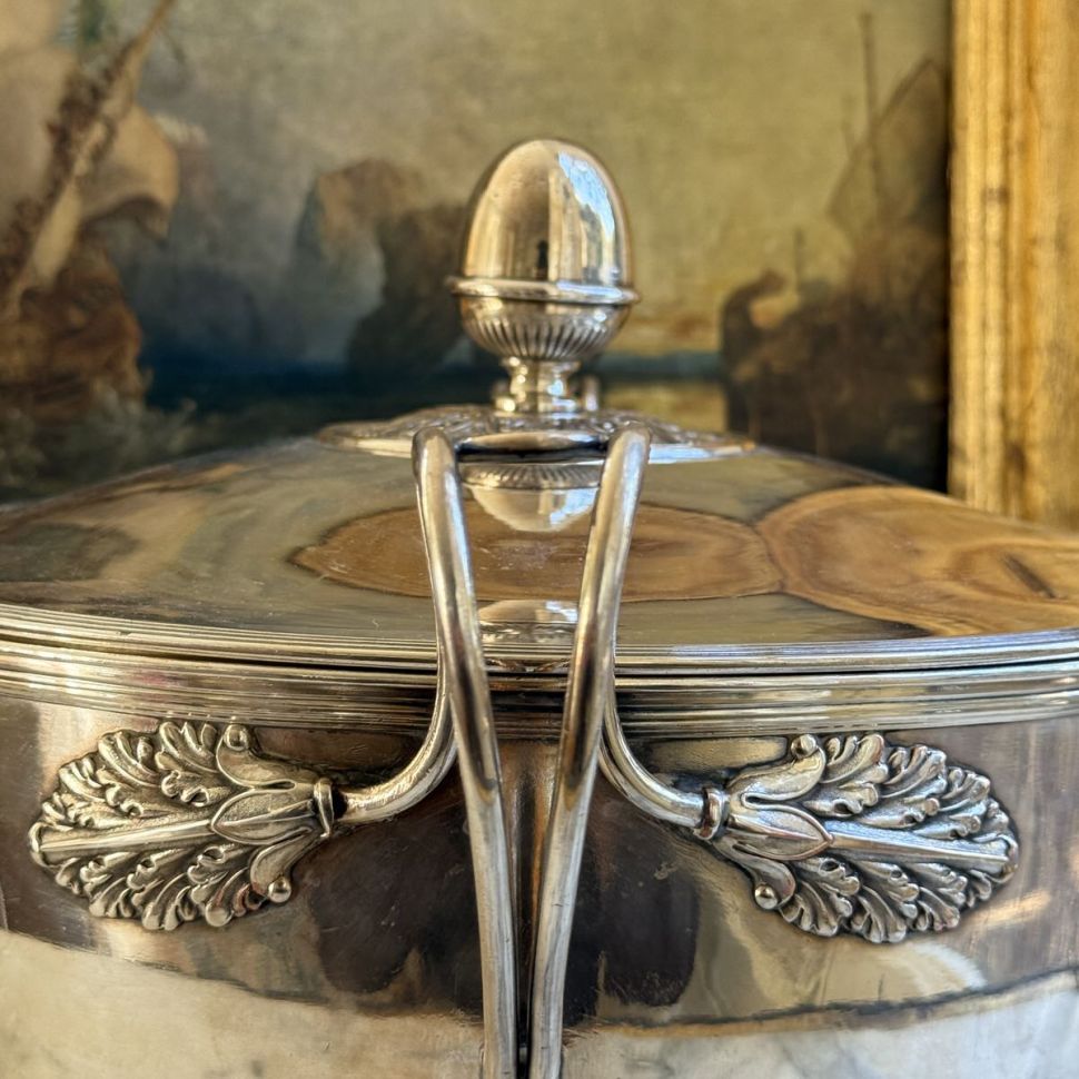 Террин супница 5 л серебрение Франция