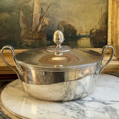 Террин супница 5 л серебрение Франция