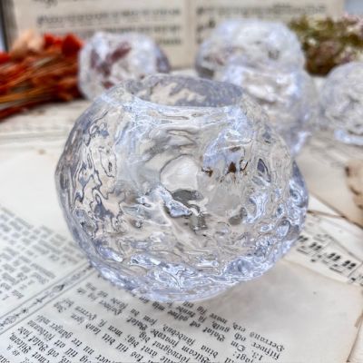 Подсвечник Kosta Boda Снежок набор 3 шт. хрусталь Швеция