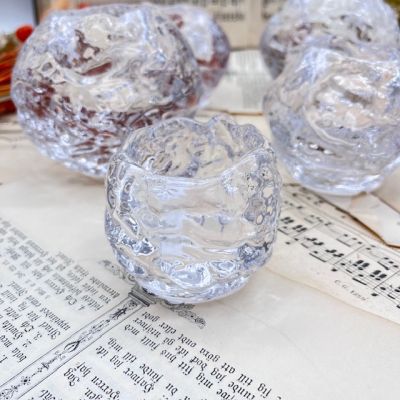 Подсвечник Kosta Boda Снежок набор 3 шт. хрусталь Швеция