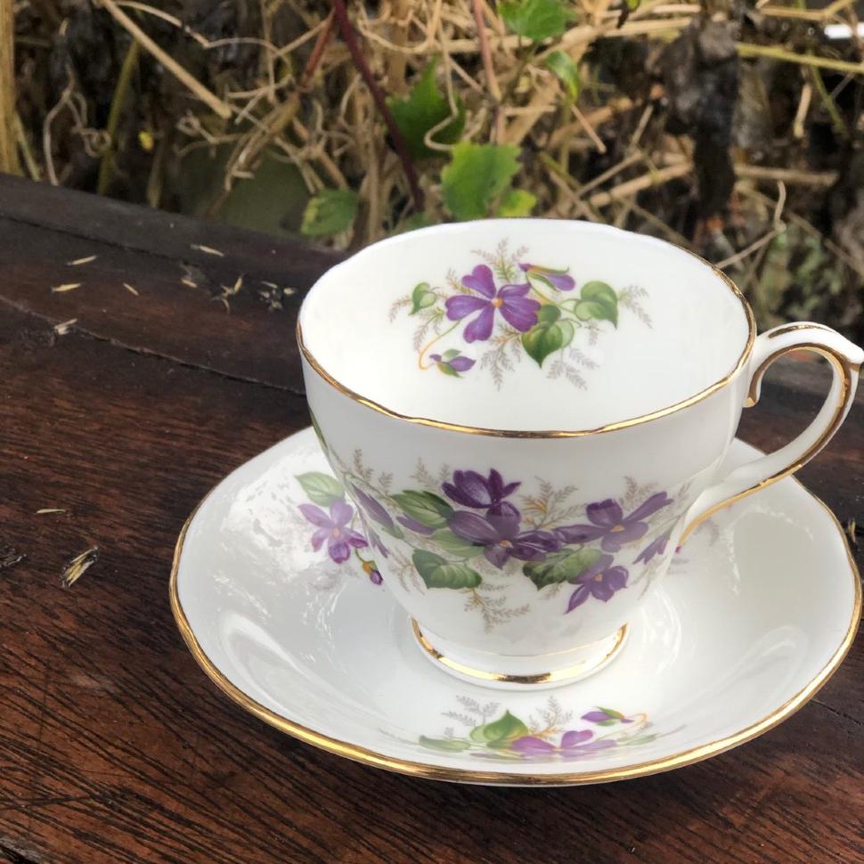 Чайная пара 150 мл Violets Duchess Англия
