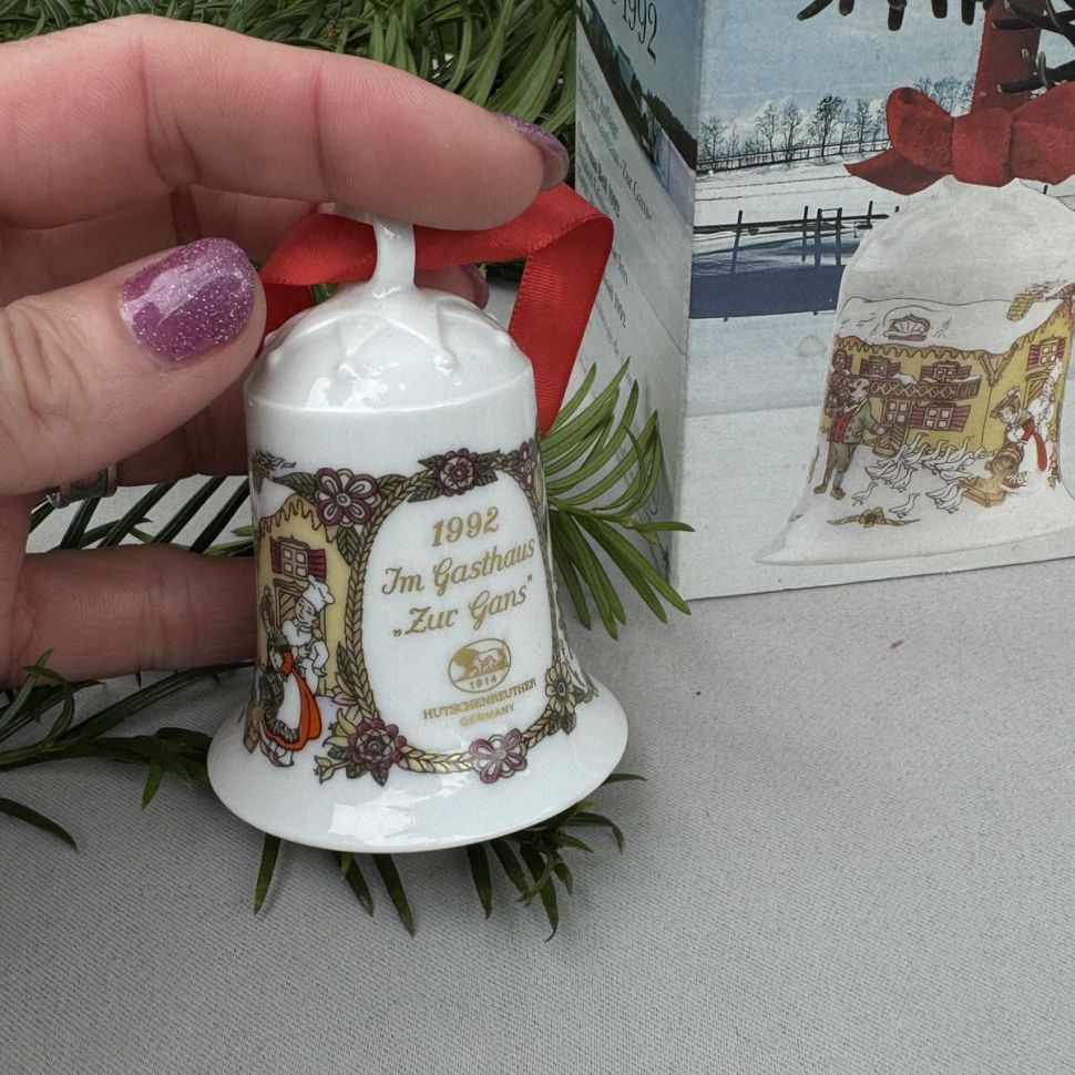 Колокольчик рождественский 1992 Hutschenreuther Германия