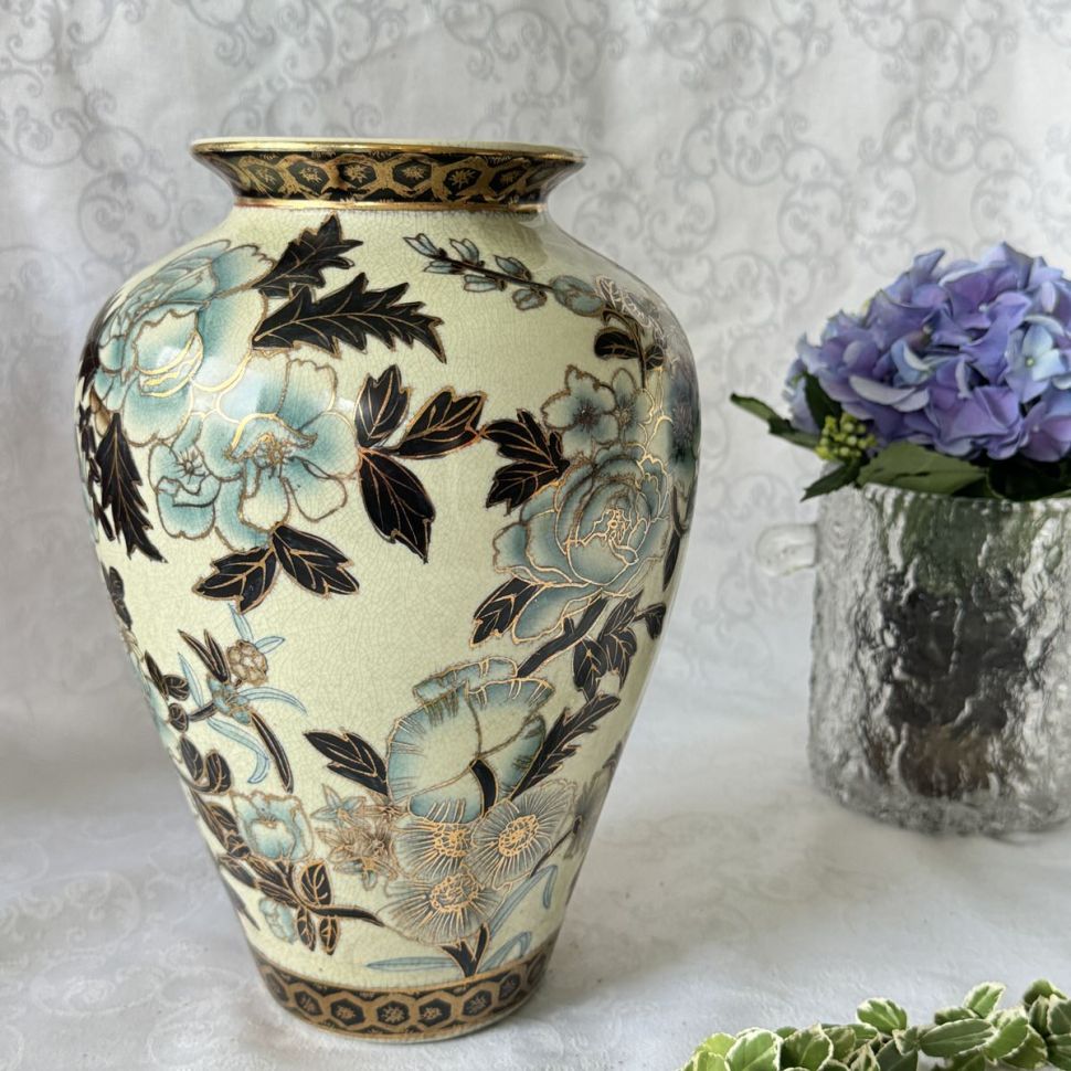 Ваза 27 см фарфор золотая роспись Венеция