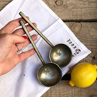 Ложка для кофе олово скандинавия большая