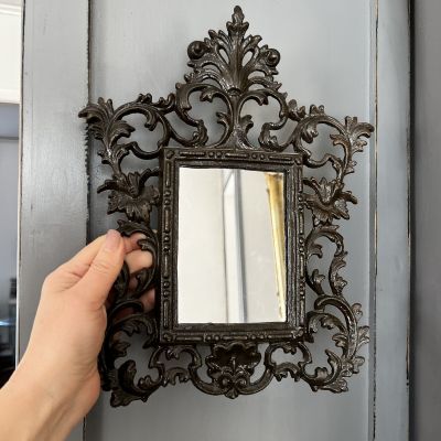 Зеркало 31х23 см чугун ковка