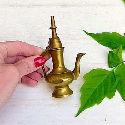 Кувшин латунный декоративный мини