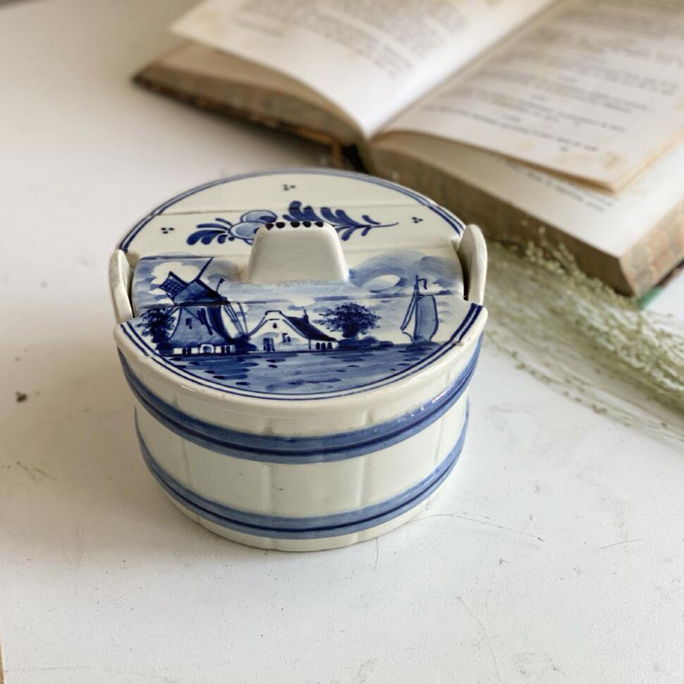 Баночка с крышкой 11 см Бочонок Delft Голландия