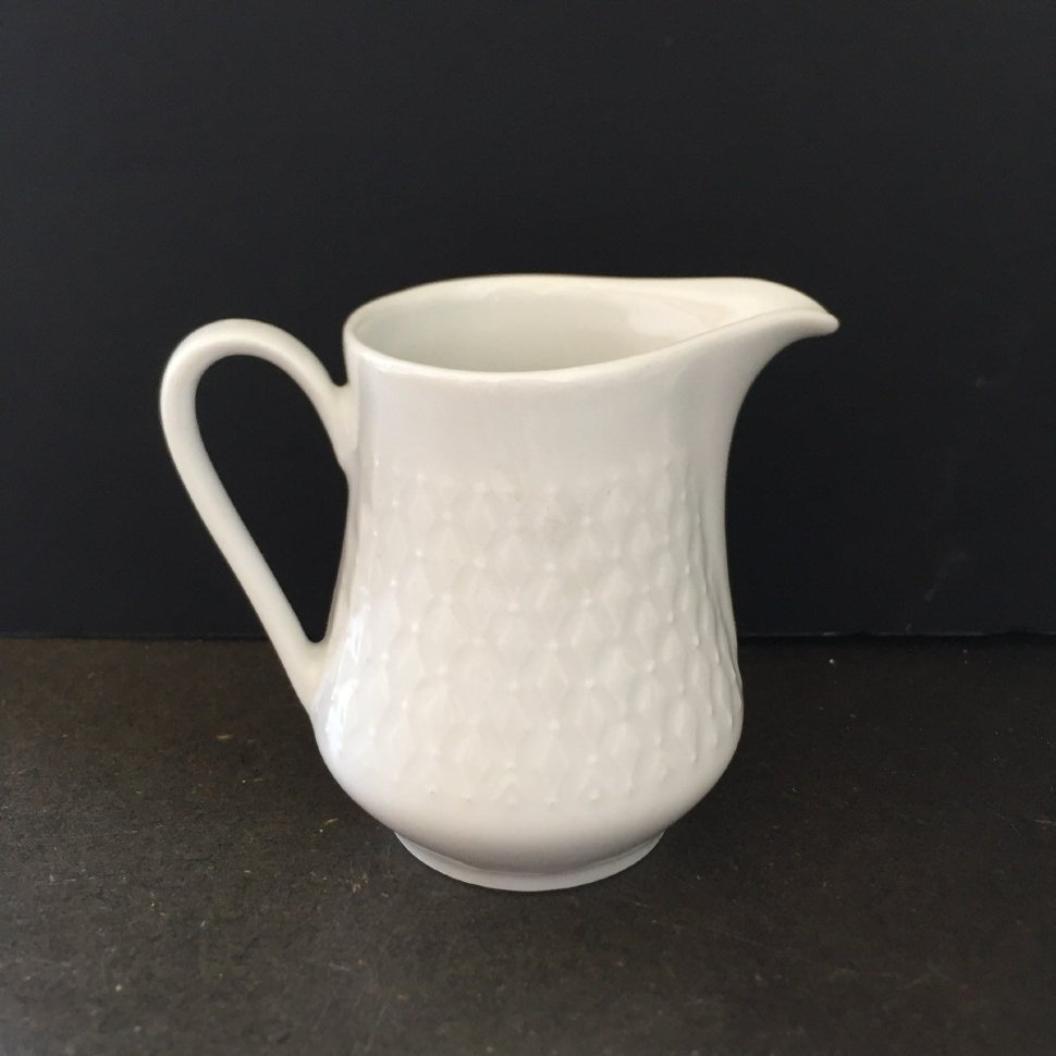 Молочник белый 100 мл фарфор