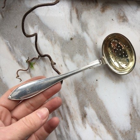 Дуршлаг малый ложка-ситечко, ручка лепесток