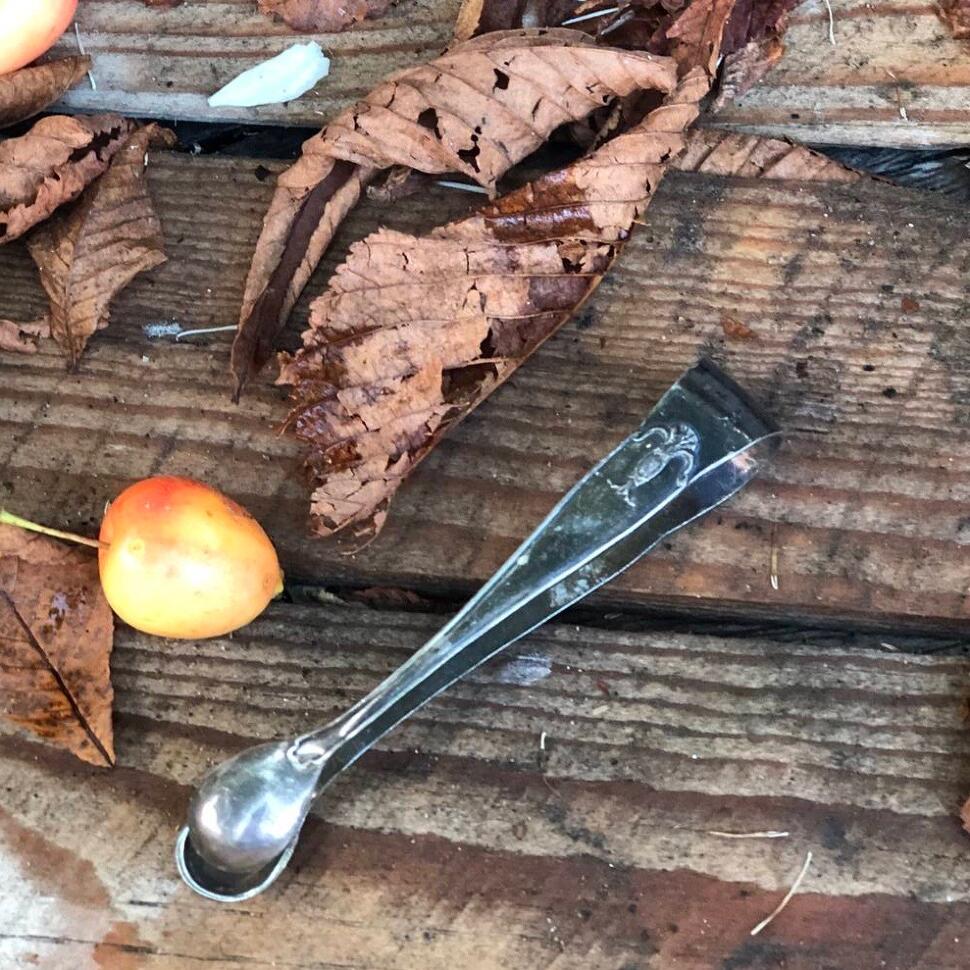 Щипцы для сахара 10 см Сноп колосьев мельхиор