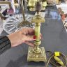 Лампа настольная Колонна 26 см латунь оникс Франция