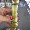 Лампа настольная Колонна 26 см латунь оникс Франция