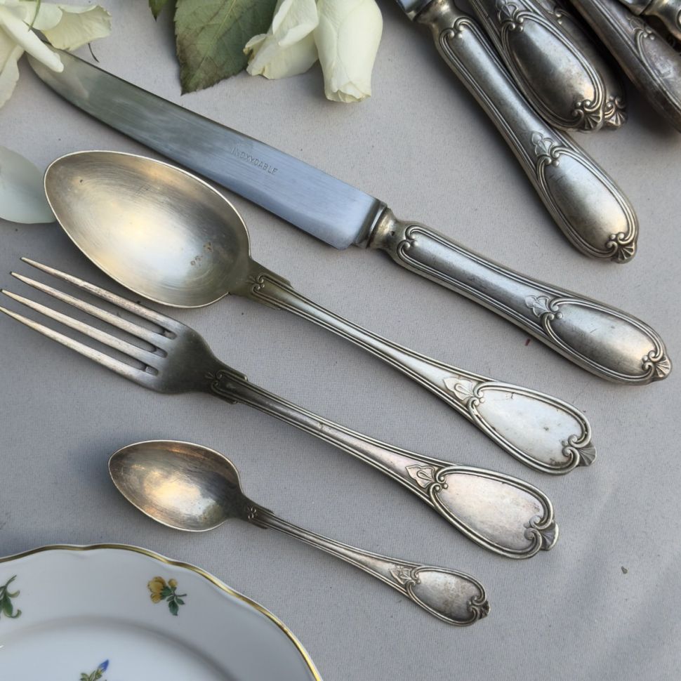 Ложка столовая 21 см серебрение