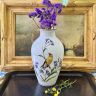 Ваза Franklin Porcelain The Woodland Bird 1986 г.