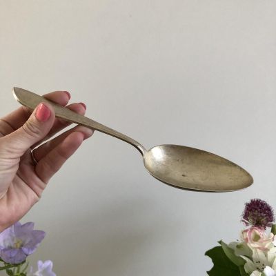 Ложка огромная Германия, серебрение