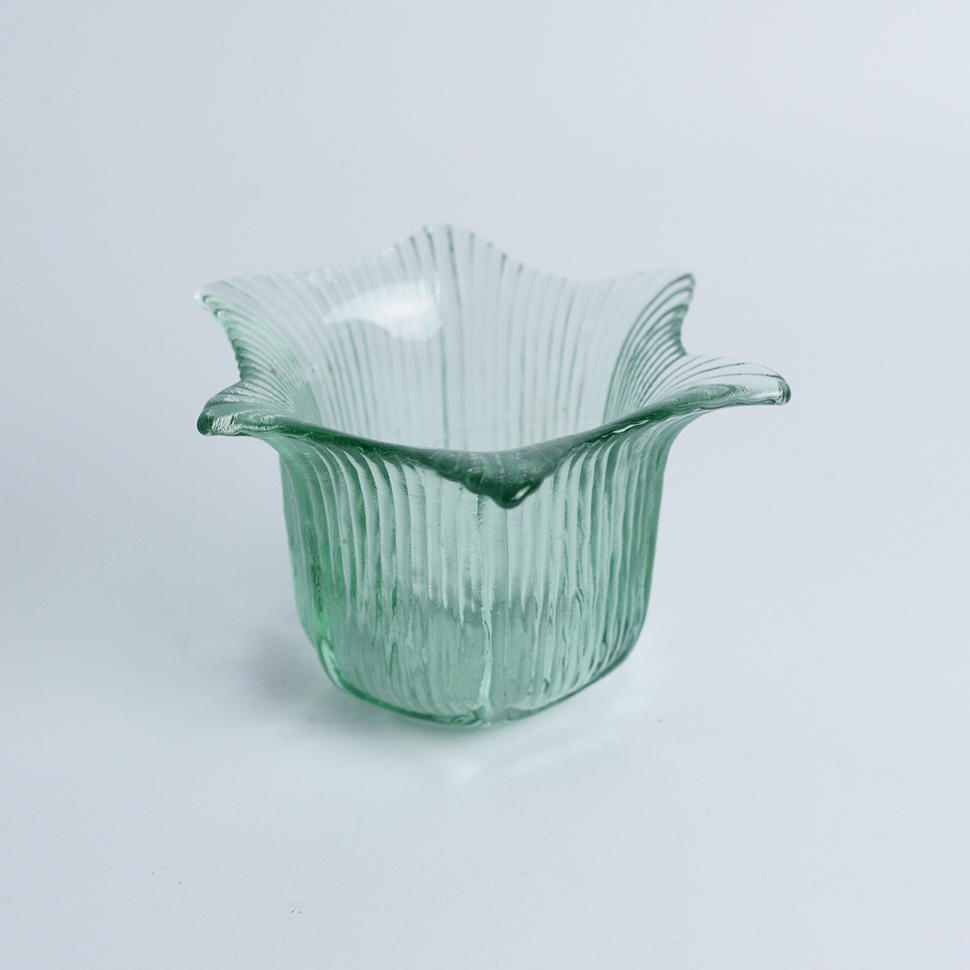 Подсвечник 7 см Колокольчик цветное стекло