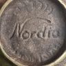Пепельница Nordia 12 см латунь Франция    